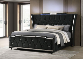 Lorient E King Bed - Black