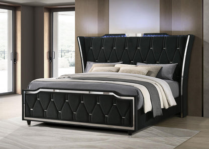 Lorient E King Bed - Black