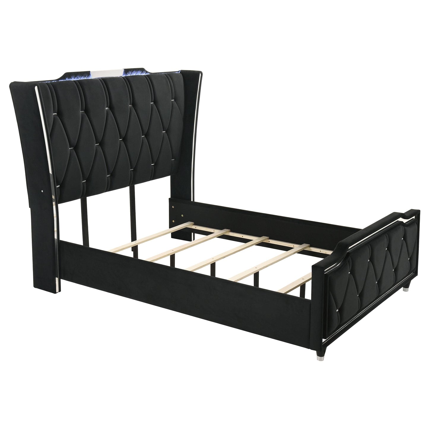 Lorient Queen Bed - Black