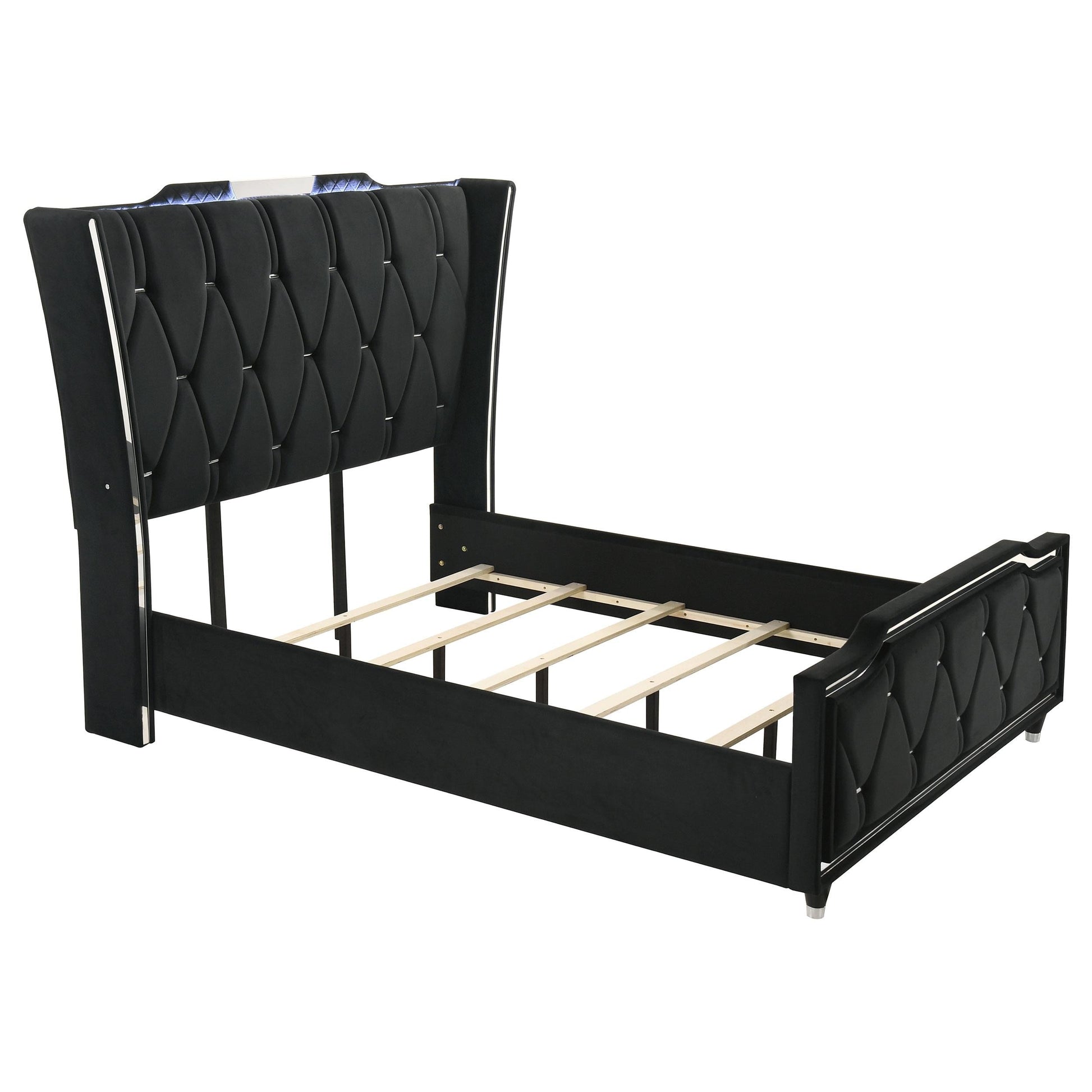Lorient Queen Bed - Black
