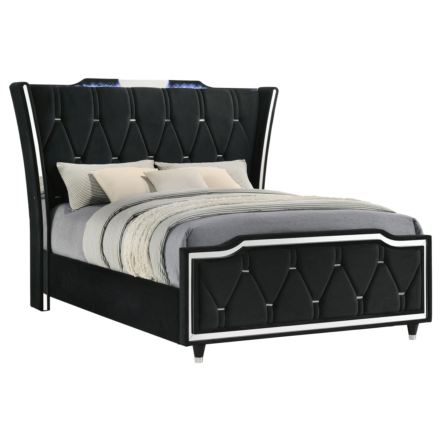 Lorient Queen Bed - Black