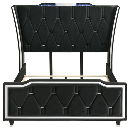Lorient Queen Bed - Black