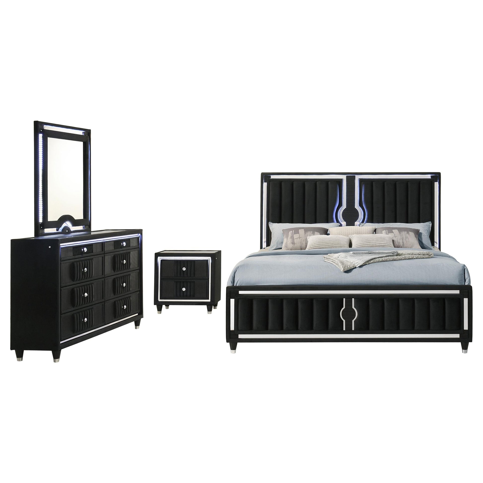 Ravenne 4-Piece Set in Black