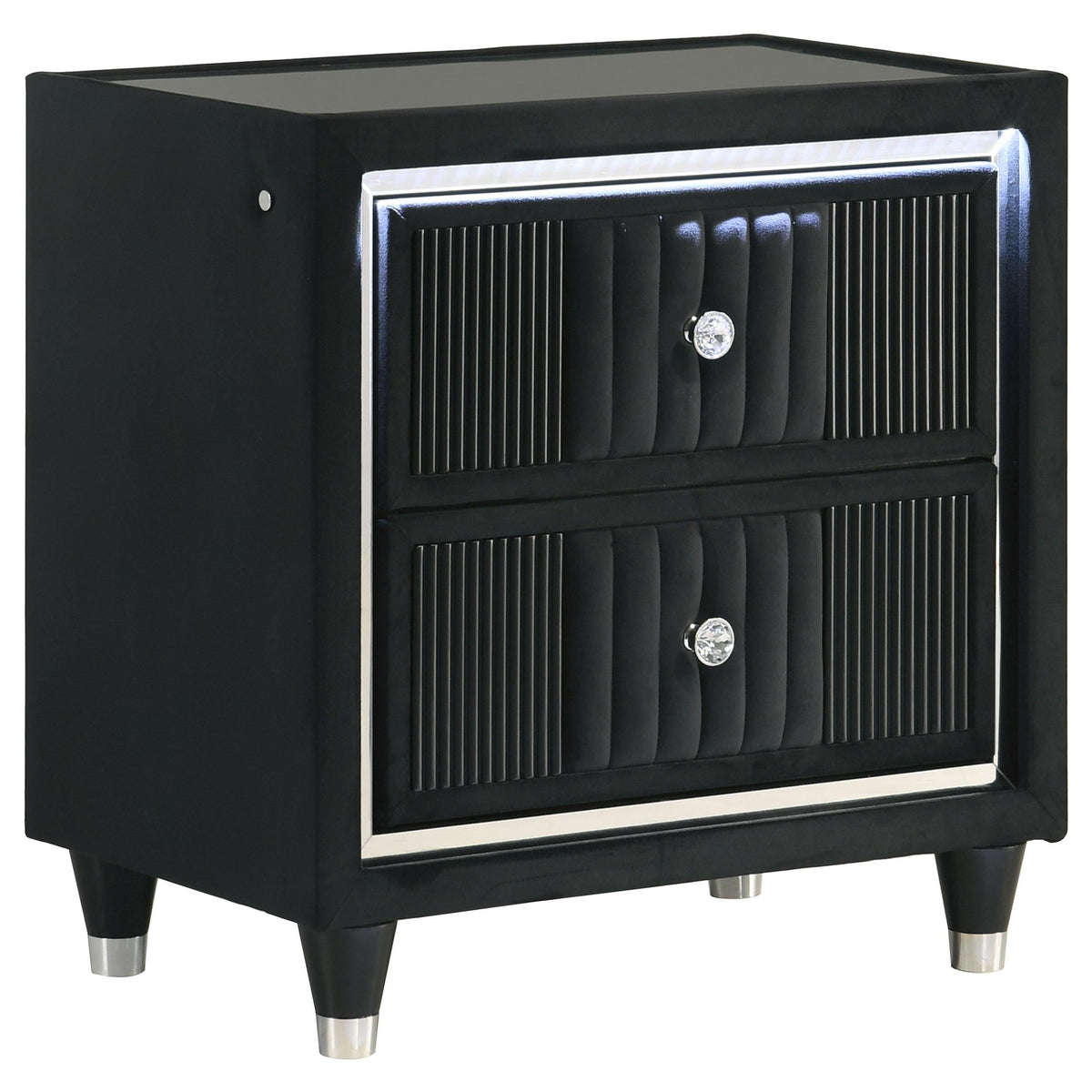 Ravenne Nightstand in Black - Coaster Furniture