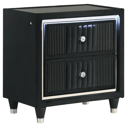 Ravenne Nightstand in Black - Coaster Furniture