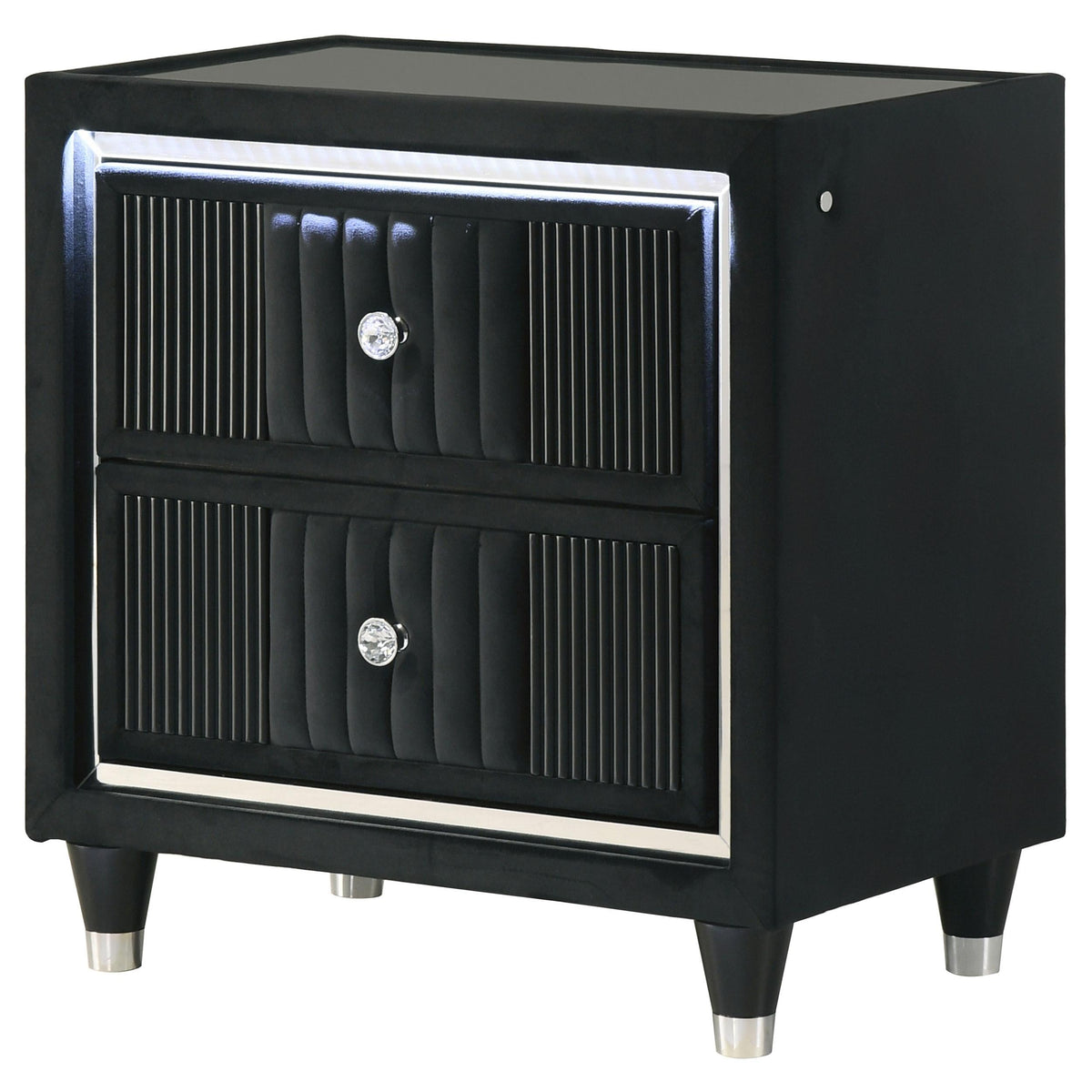 Ravenne Nightstand in Black - Coaster Furniture