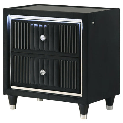 Ravenne Nightstand in Black - Coaster Furniture