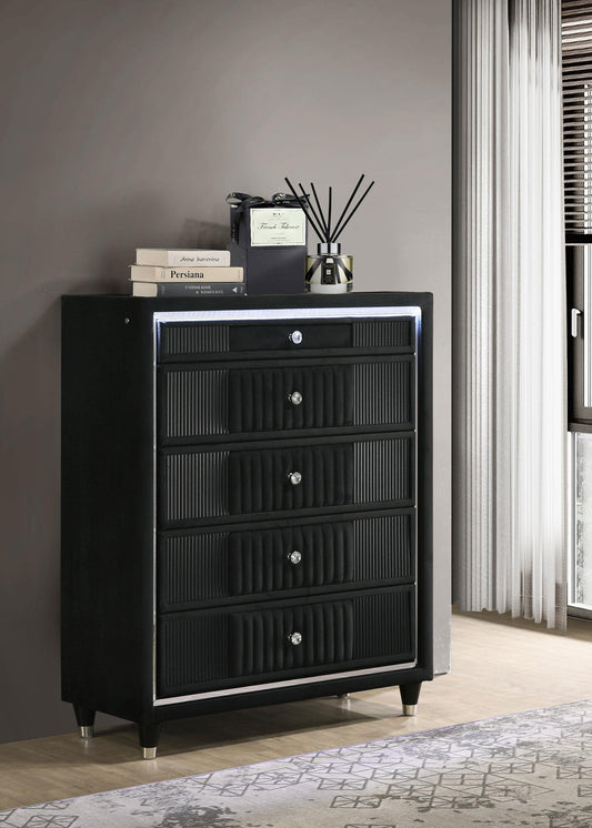 Ravenne Chest in Black - Coaster Furniture