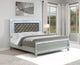 Gunnison E King Bed in Silver Metallic - Coaster Furniture