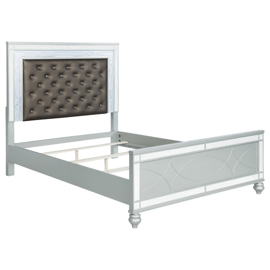 Gunnison Queen Bed in Silver Metallic - Coaster Furniture