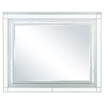 Gunnison Dresser Mirror in Silver Metallic - Coaster Furniture