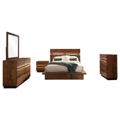 Winslow Queen Bed 5-Piece Set - Smokey Walnut