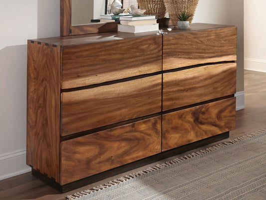 Winslow Dresser in Smokey Walnut - Coaster Furniture