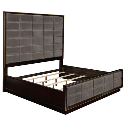 Durango Eastern King Bed 4-Piece Set - Smoked Peppercorn