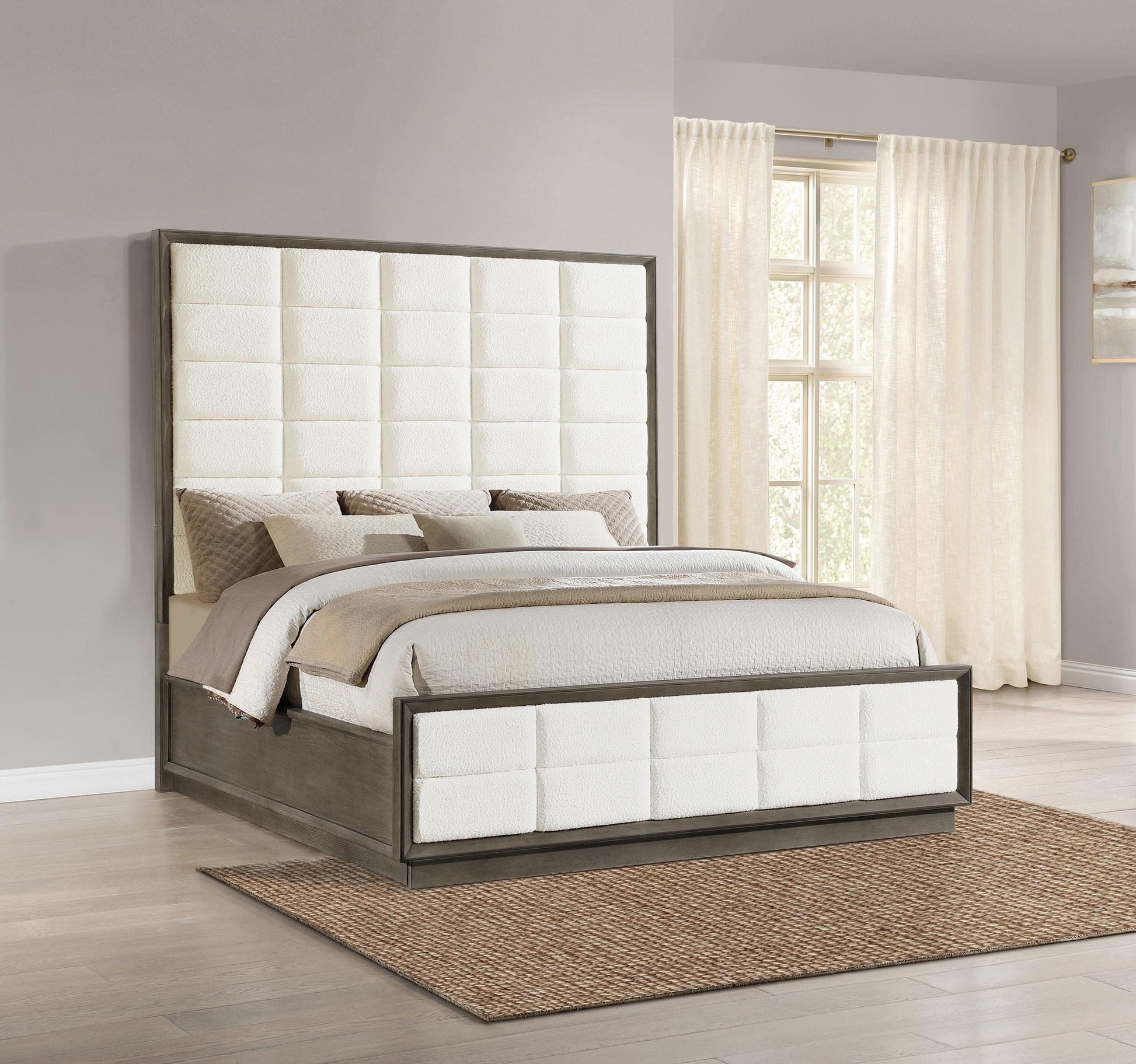 Durango E King Bed - Taupe Oak