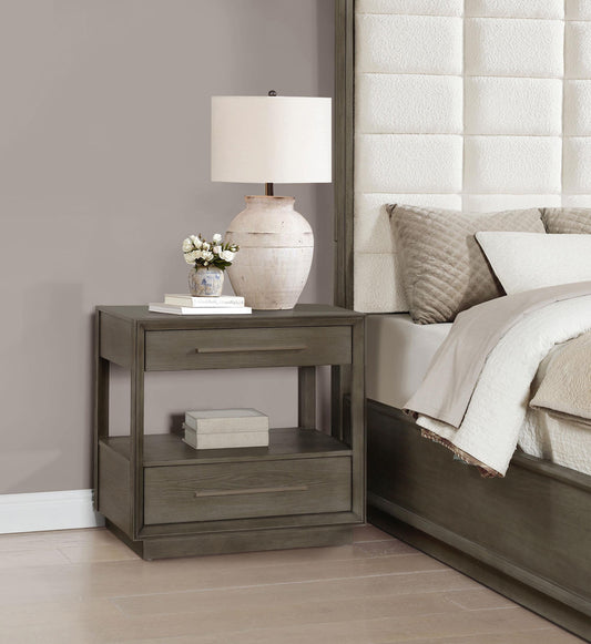 Durango Nightstand - Taupe Oak