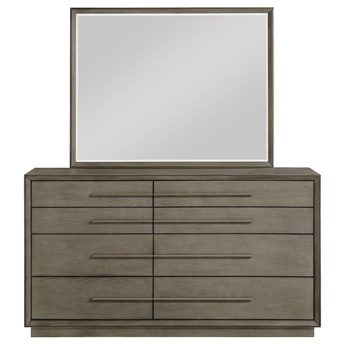 Durango Dresser With Mirror - Taupe Oak