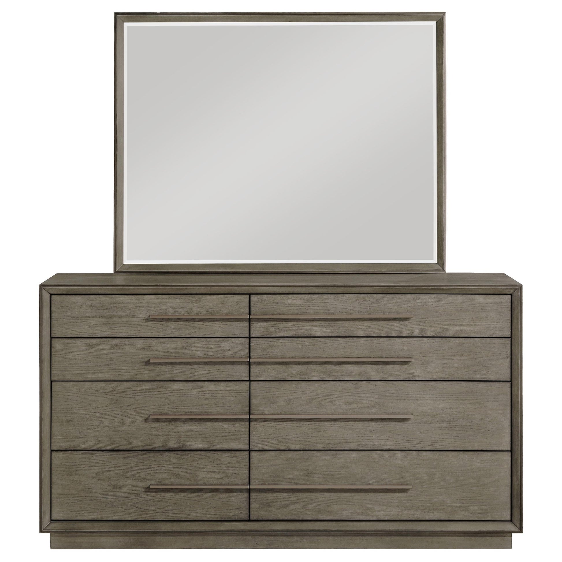 Durango Dresser With Mirror - Taupe Oak