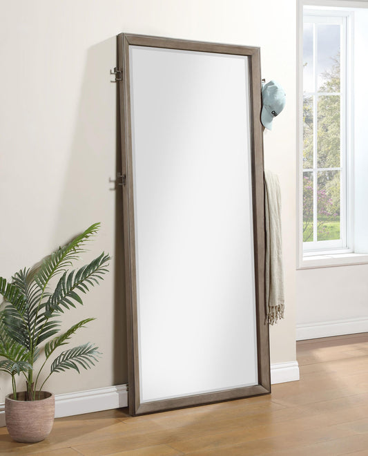 Durango Floor Mirror in Taupe Oak - Coaster Furniture