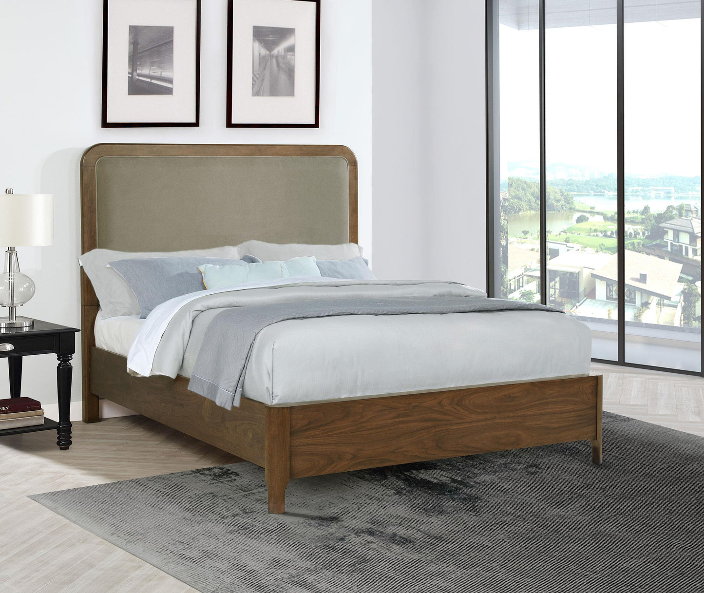 Maderia Bed in Walnut