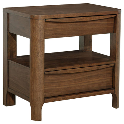 Maderia Nightstand in Walnut - Coaster Furniture