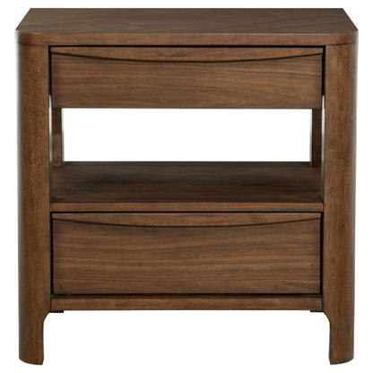 Maderia Nightstand in Walnut - Coaster Furniture