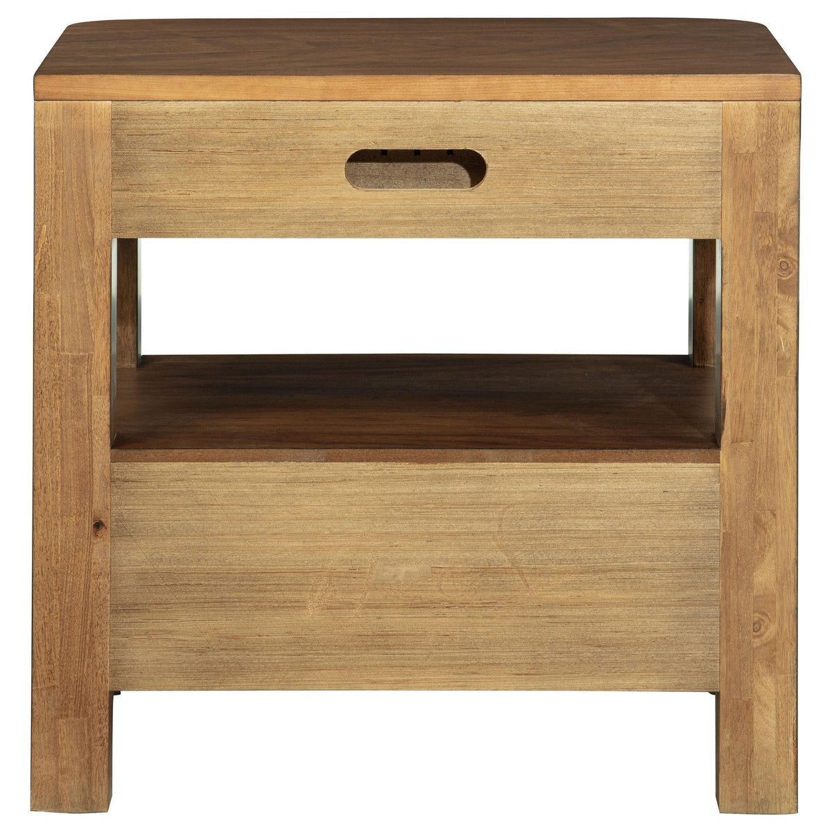 Maderia Nightstand in Walnut - Coaster Furniture