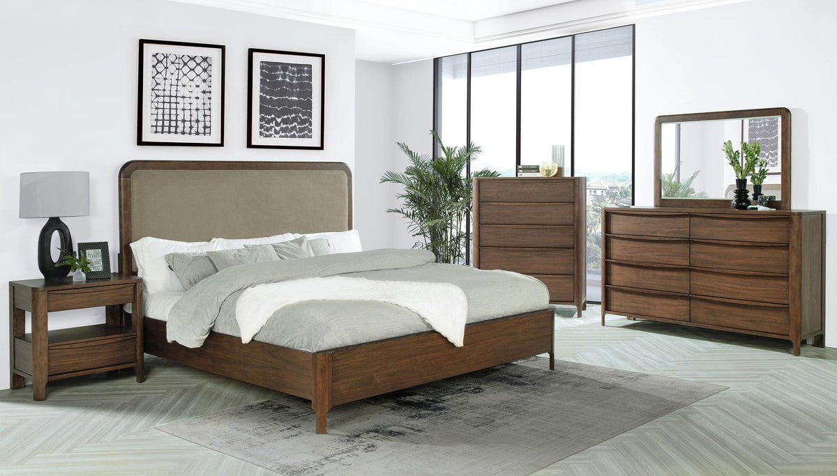 Maderia Dresser Mirror in Walnut - Coaster Furniture