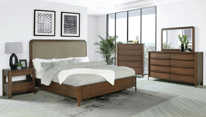 Maderia Dresser Mirror in Walnut - Coaster Furniture