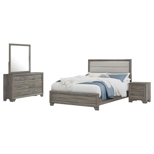 Wright 4-Piece Set in Brown Oak