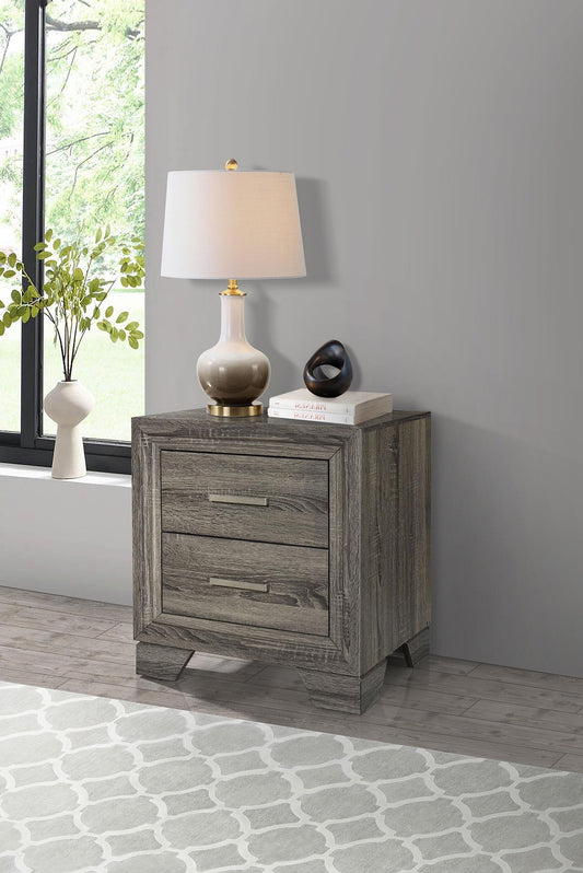 Wright Nightstand in Brown Oak - Coaster Furniture