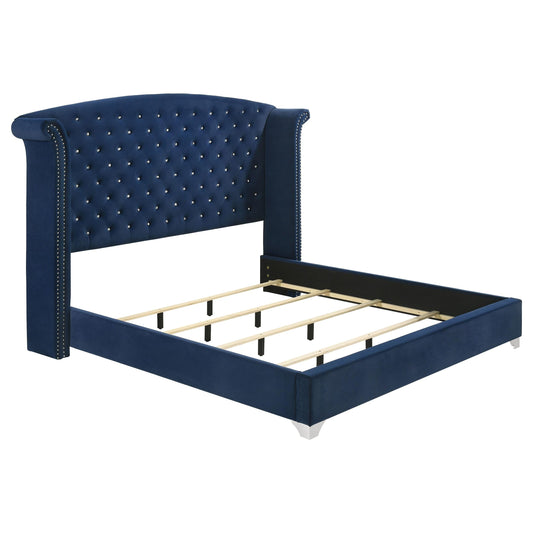 Melody E King Bed in Pacific Blue - Coaster Furniture