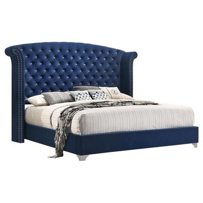 Melody Queen Bed 4-Piece Set - Pacific Blue