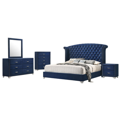 Melody Queen Bed 5-Piece Set - Pacific Blue