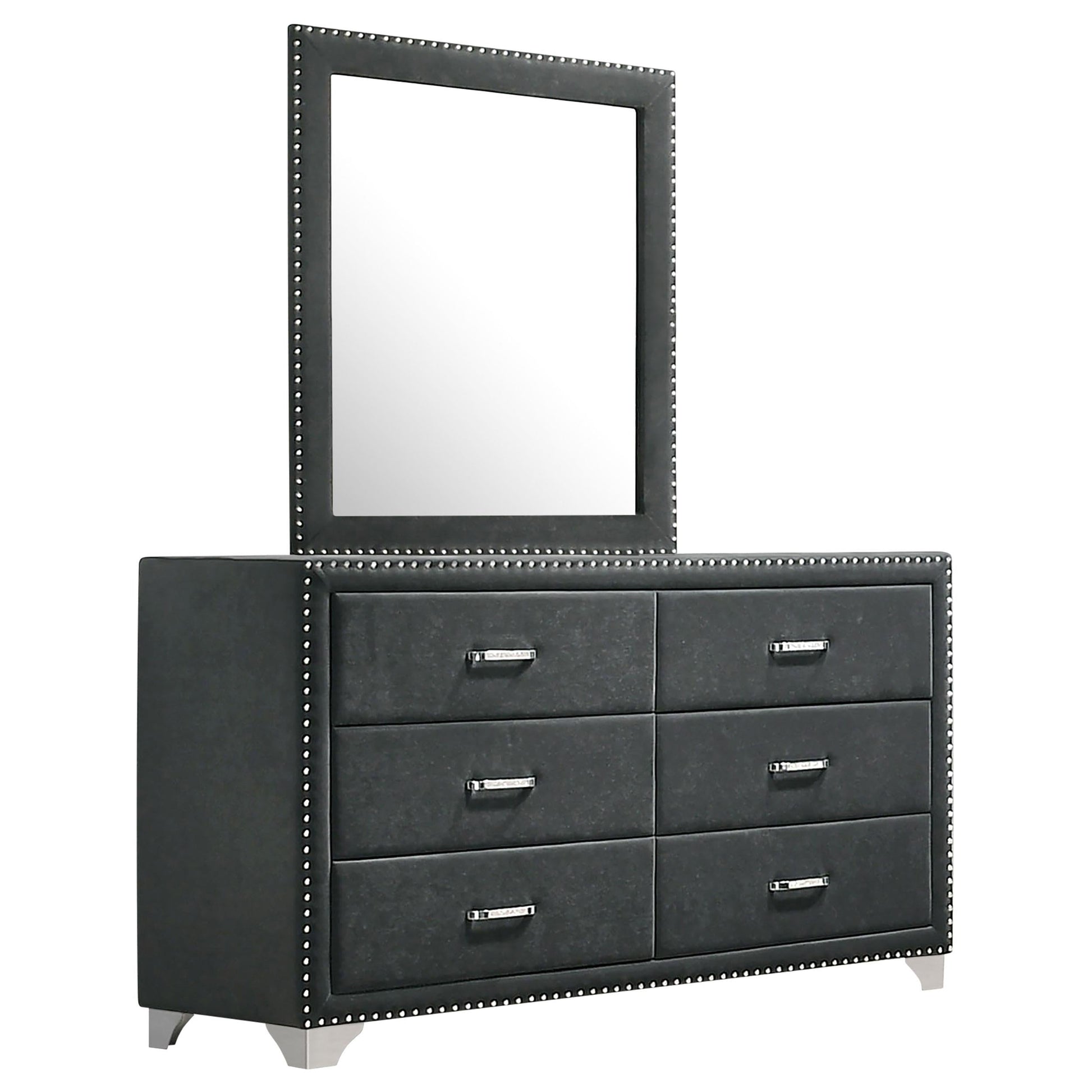 Melody Dresser With Mirror - Grey
