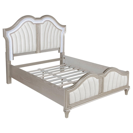 Evangeline Queen Bed in Silver Oak - Coaster Furniture
