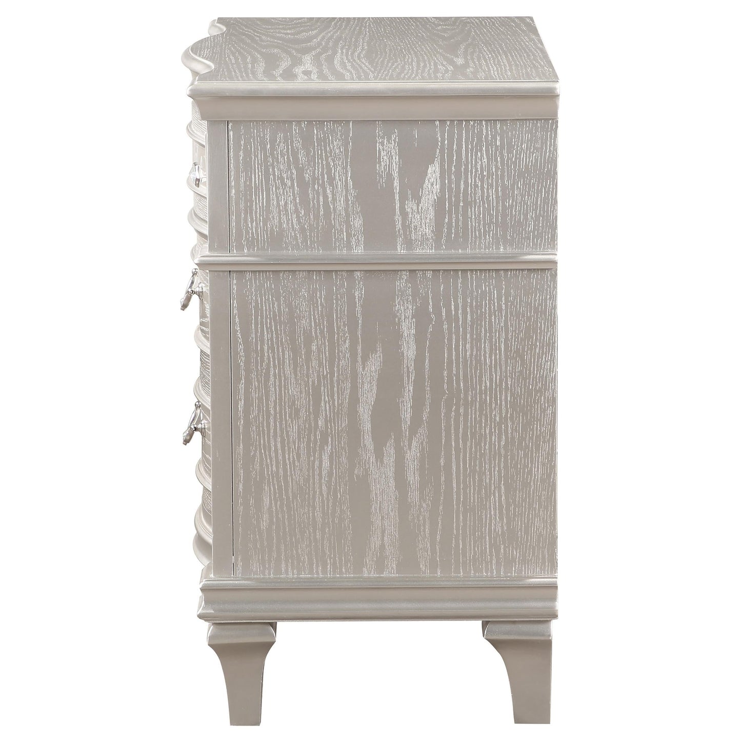 Evangeline Nightstand in Silver Oak - Coaster Furniture