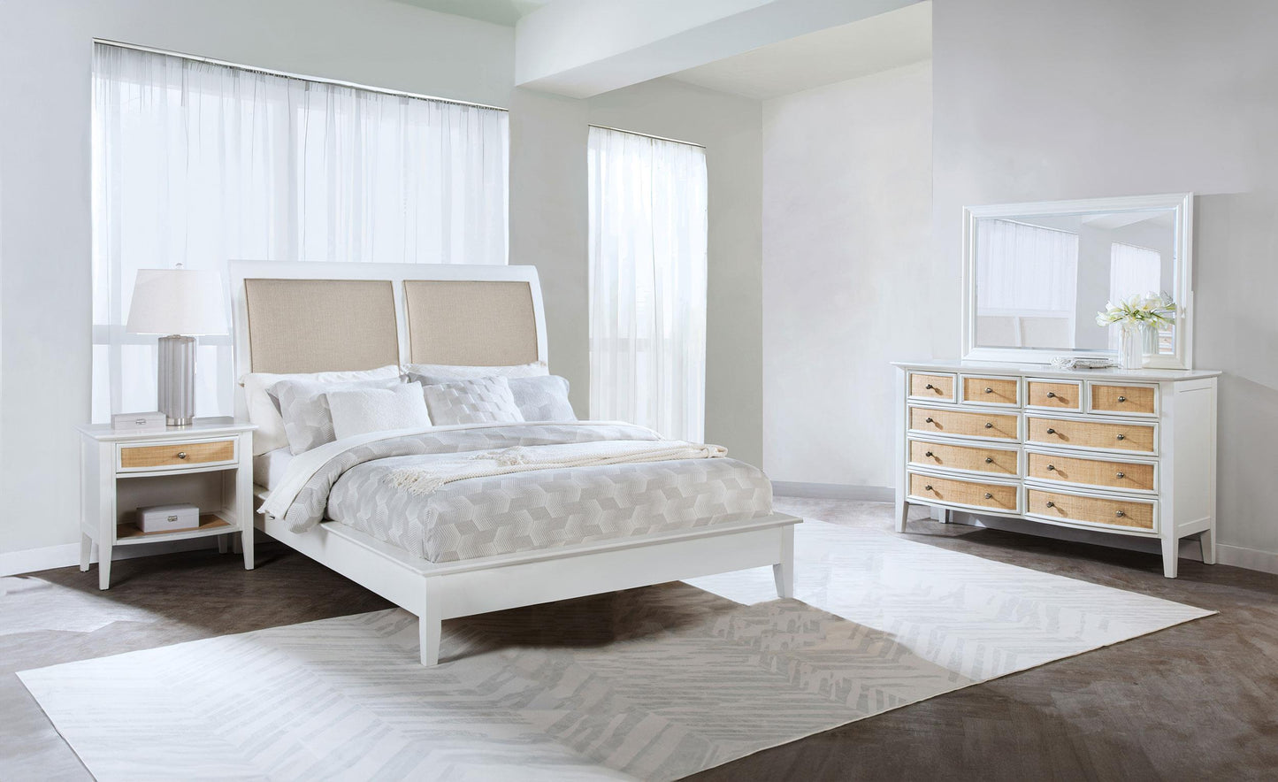 Bexhill Bed 4-Piece Set in Natural