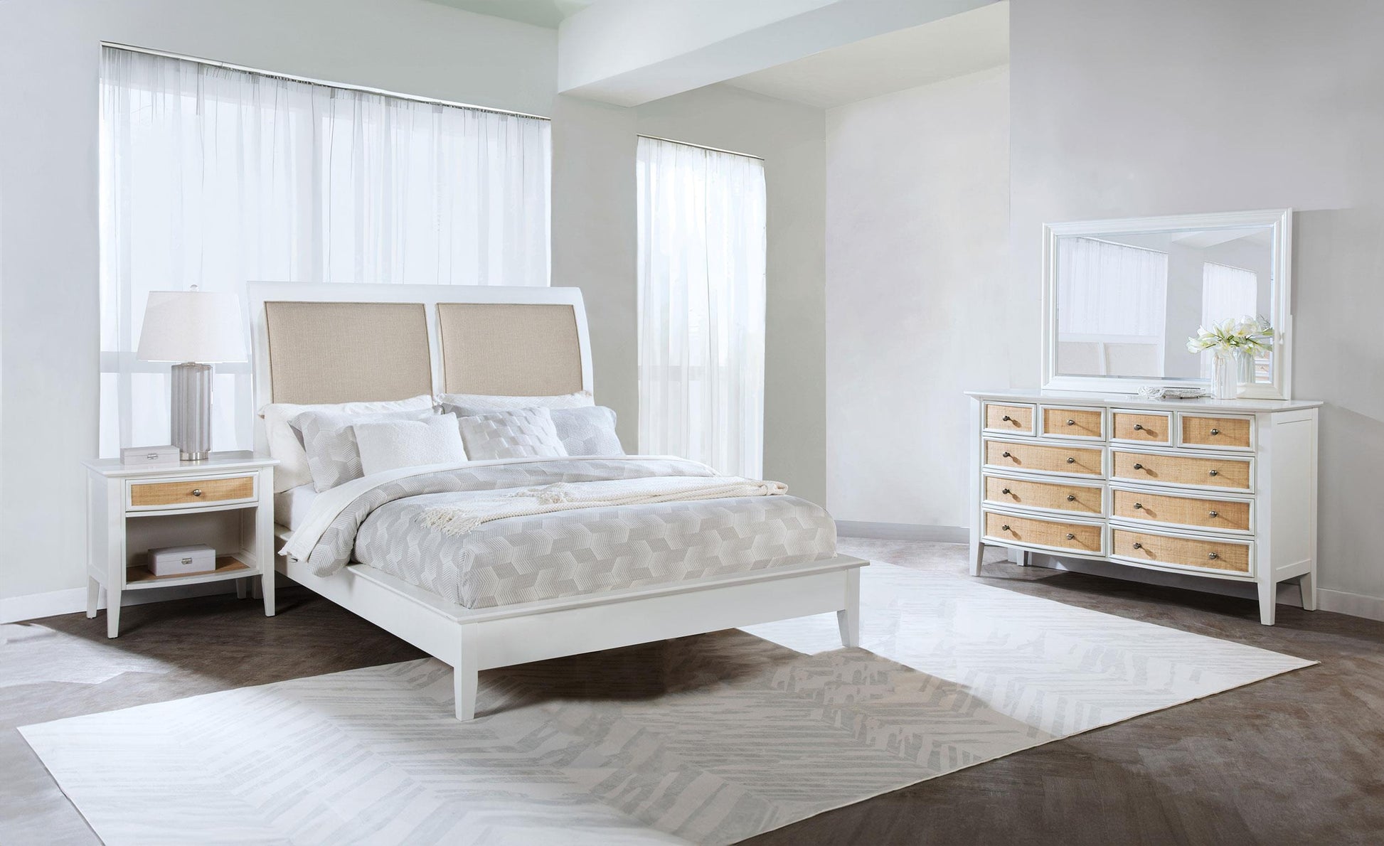 Bexhill Bed 4-Piece Set in Natural