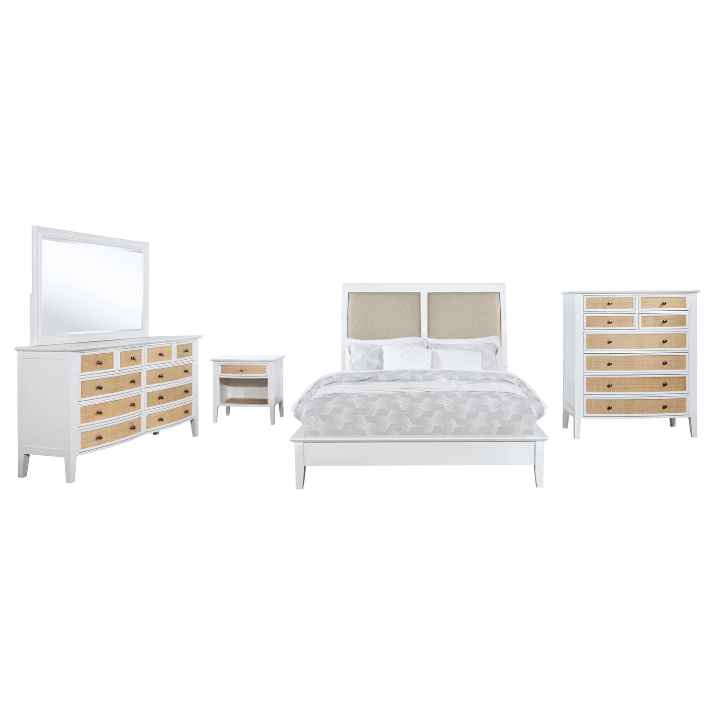 Bexhill Bed 5-Piece Set in Natural