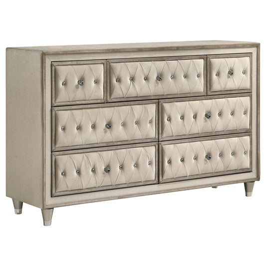 Antonella Dresser in Ivory / Camel - Coaster Furniture