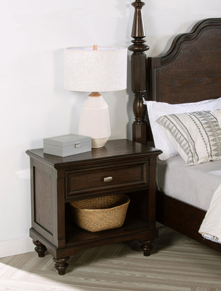 Andover Nightstand in Dark Oak - Coaster Furniture
