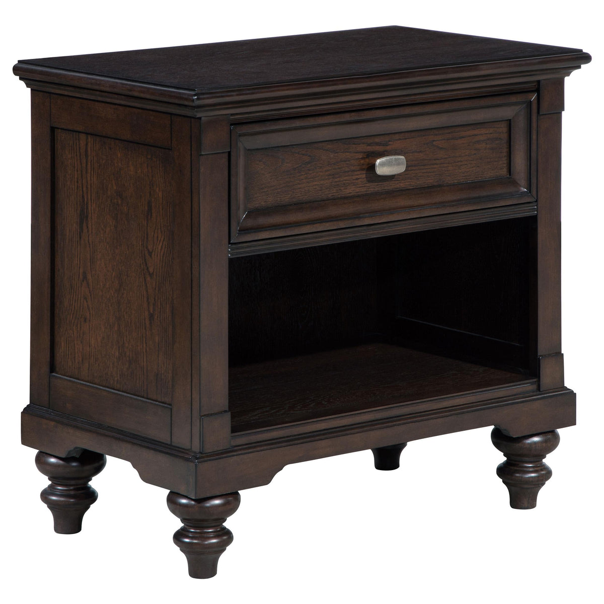 Andover Nightstand in Dark Oak - Coaster Furniture