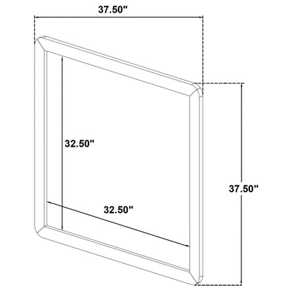 Cavelle Dresser Mirror in Black - Coaster Furniture