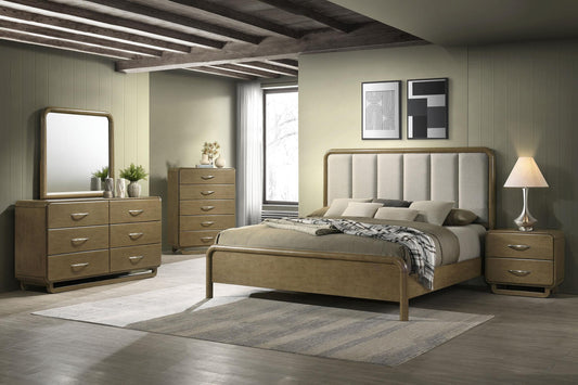 Amsbury Queen Bed 5-Piece Set in Nutmeg - Coaster Furniture