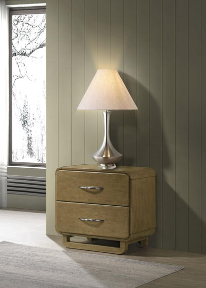 Amsbury Nightstand in Nutmeg - Coaster Furniture