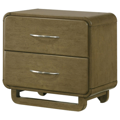 Amsbury Nightstand in Nutmeg - Coaster Furniture