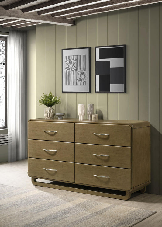 Amsbury Dresser in Nutmeg - Coaster Furniture