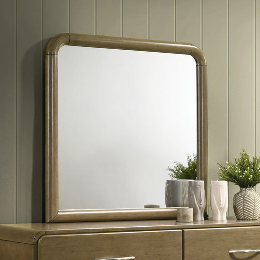 Amsbury Dresser Mirror in Nutmeg - Coaster Furniture