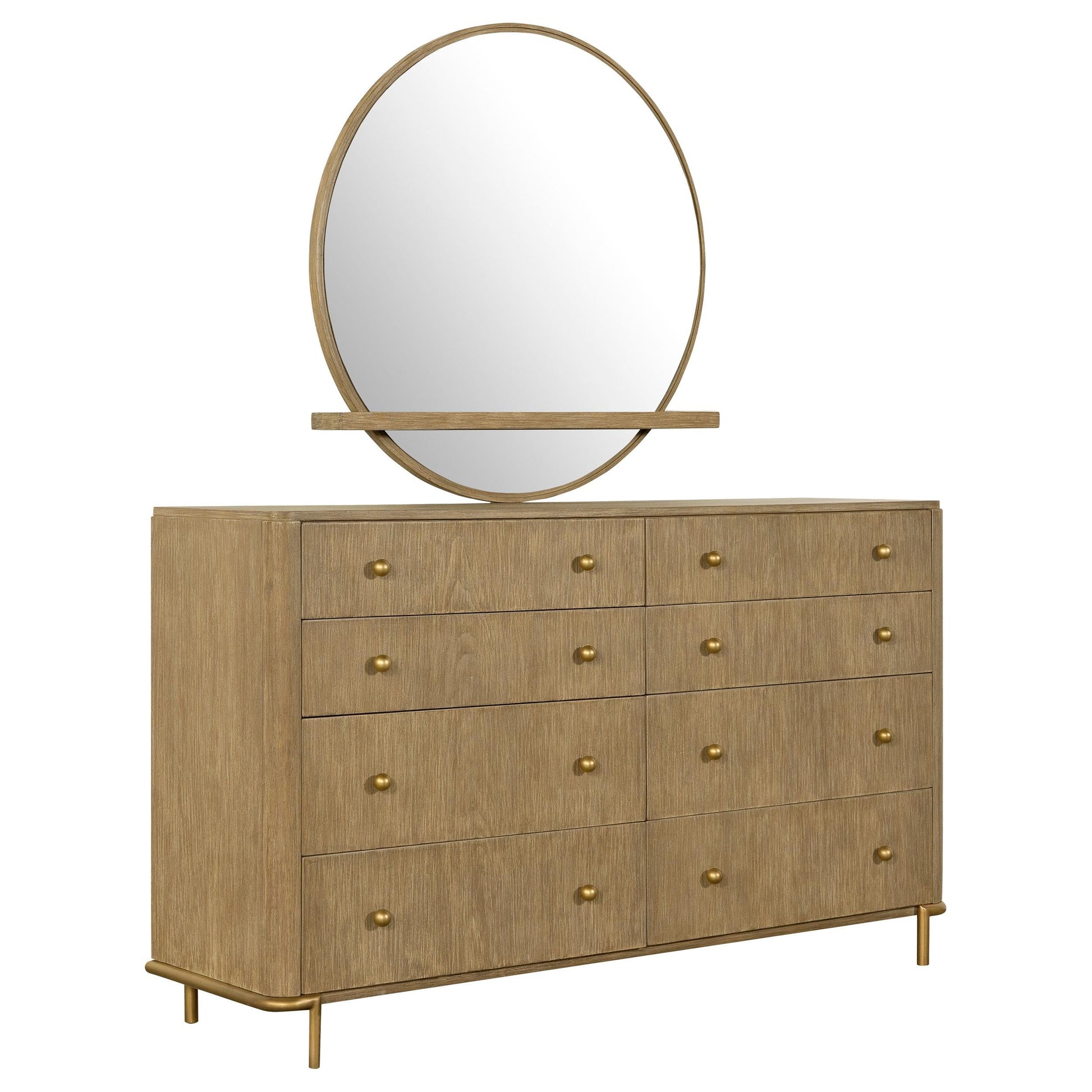 Arini Dresser With Mirror - Natural